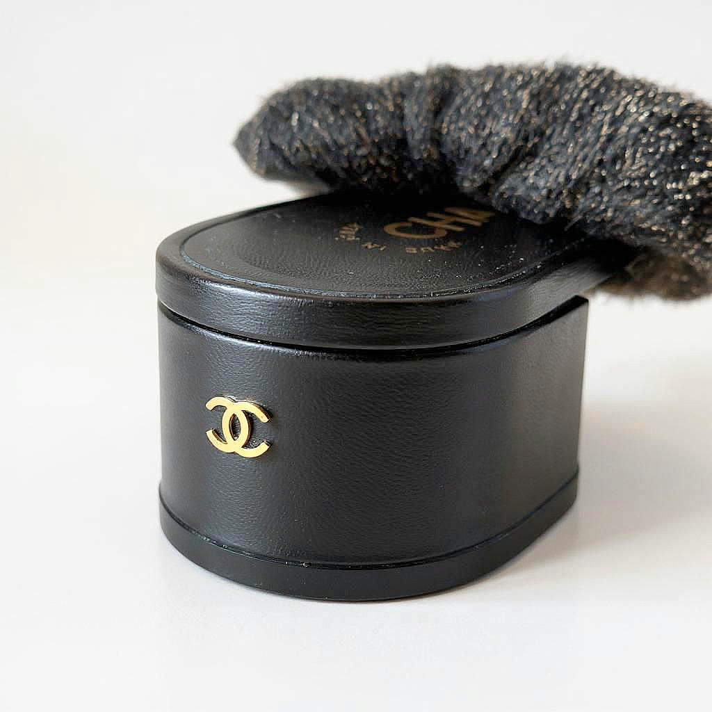 Chanel Black Gold Shimmer Thigh High Heel Sock Sandals - 36EU / 3UK / 5US