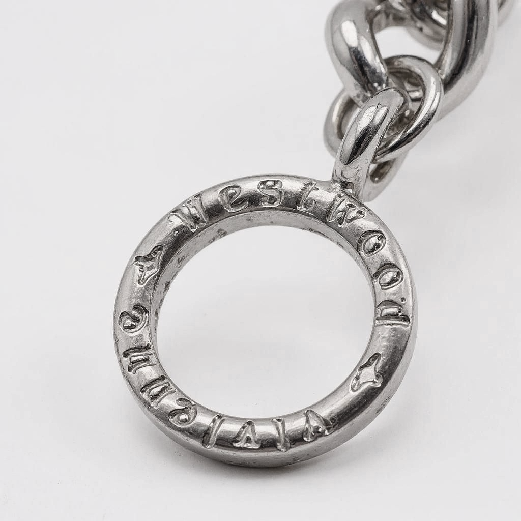 Vivienne Westwood Vintage Silver Crystal Bone Choker Necklace
